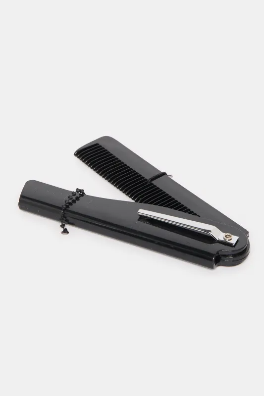 Women Black Foldable Hair Comb sold by Redtag