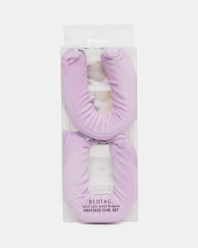 Women Purple Heatless Hair Curler Set (2 Piece) sold by Redtag