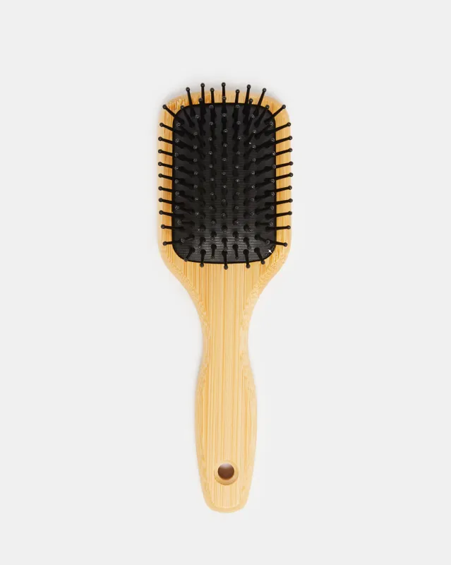 Women Beige Wooden Hair Brush sold by Redtag