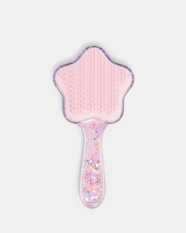 Girls Pink Star Hair Brush sold by Redtag