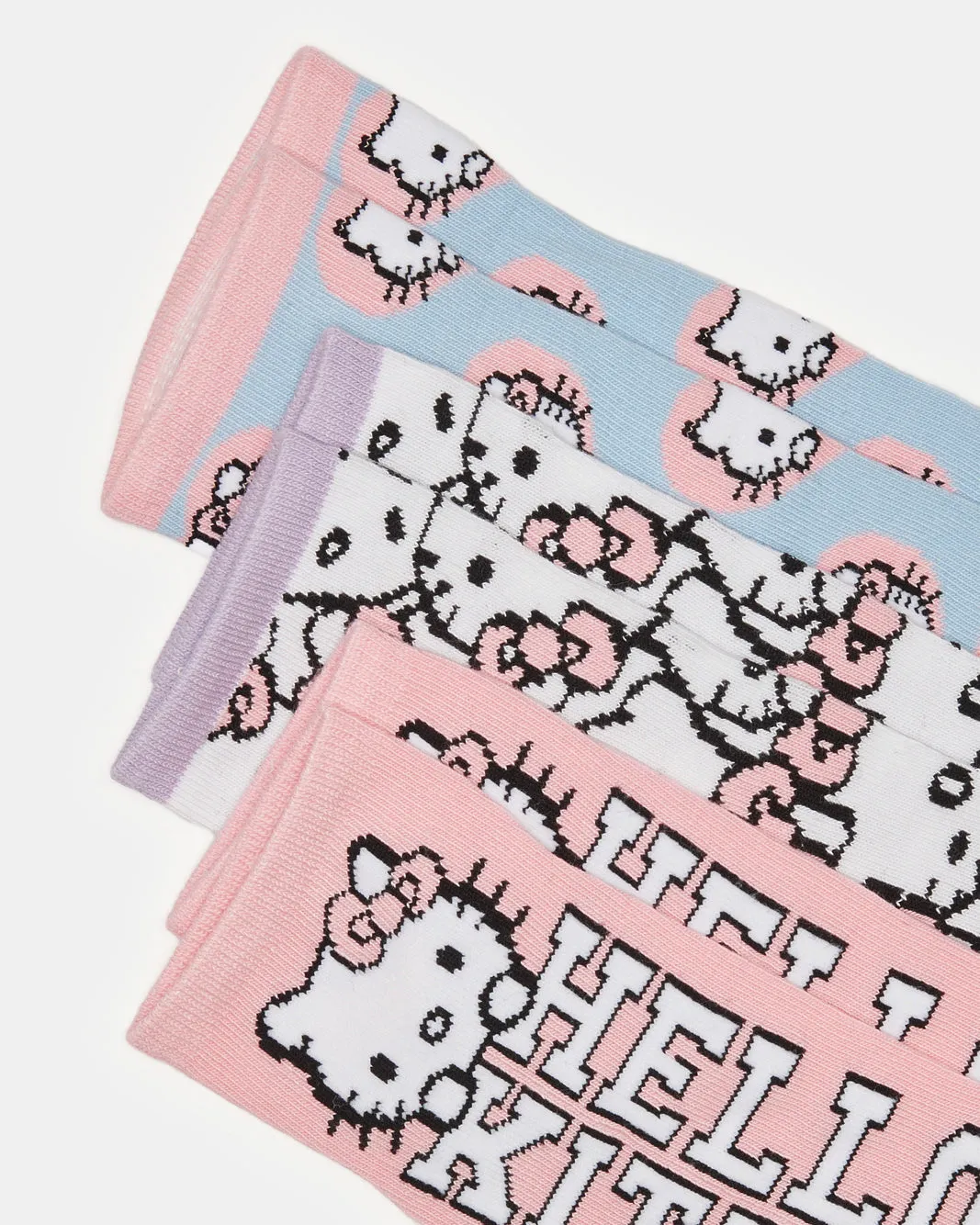 Girls Assorted Hello Kitty Ankle Length Socks (3 Pairs) sold by Redtag product image thumbnail 3