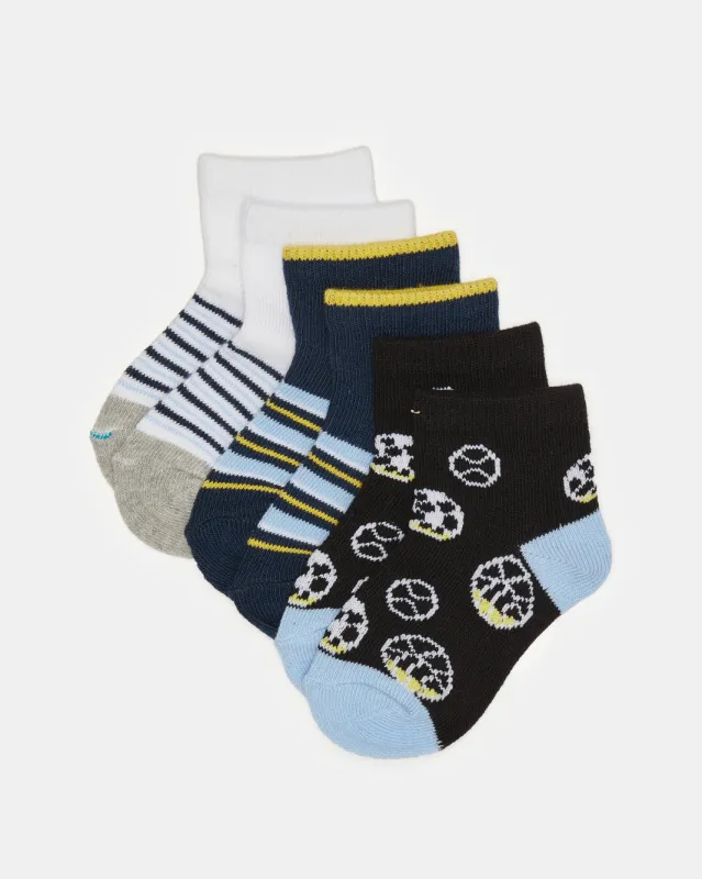 Infant Boys Assorted Ankle Length Socks Set (3 Pairs) sold by Redtag