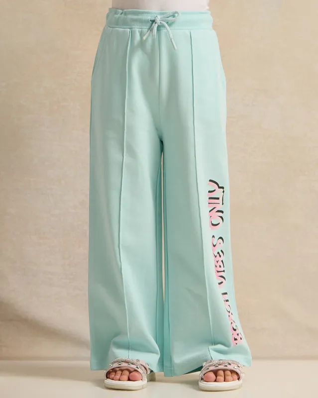 Girls Mint Printed Wide Leg Active Pants sold by Redtag