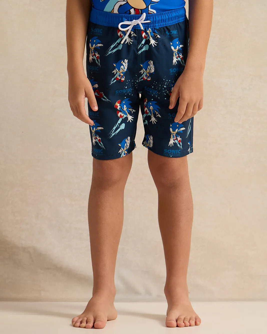 Boys Blue Sonic Swim Shorts sold by Redtag