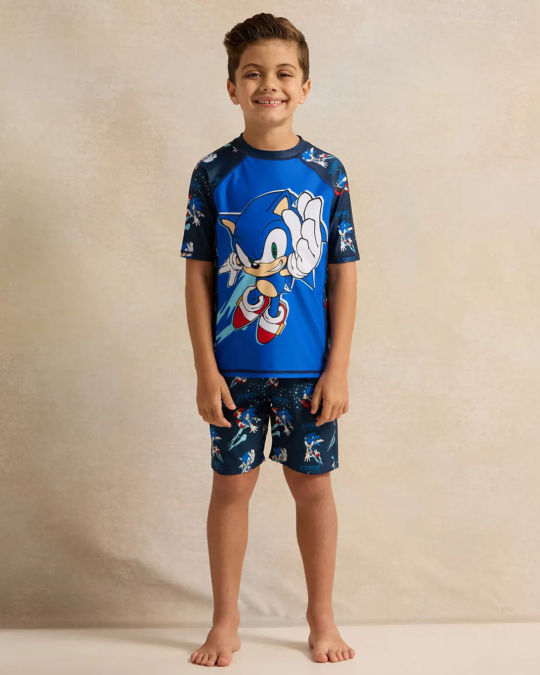 Boys Blue Sonic Swim Shorts sold by Redtag product image thumbnail 2