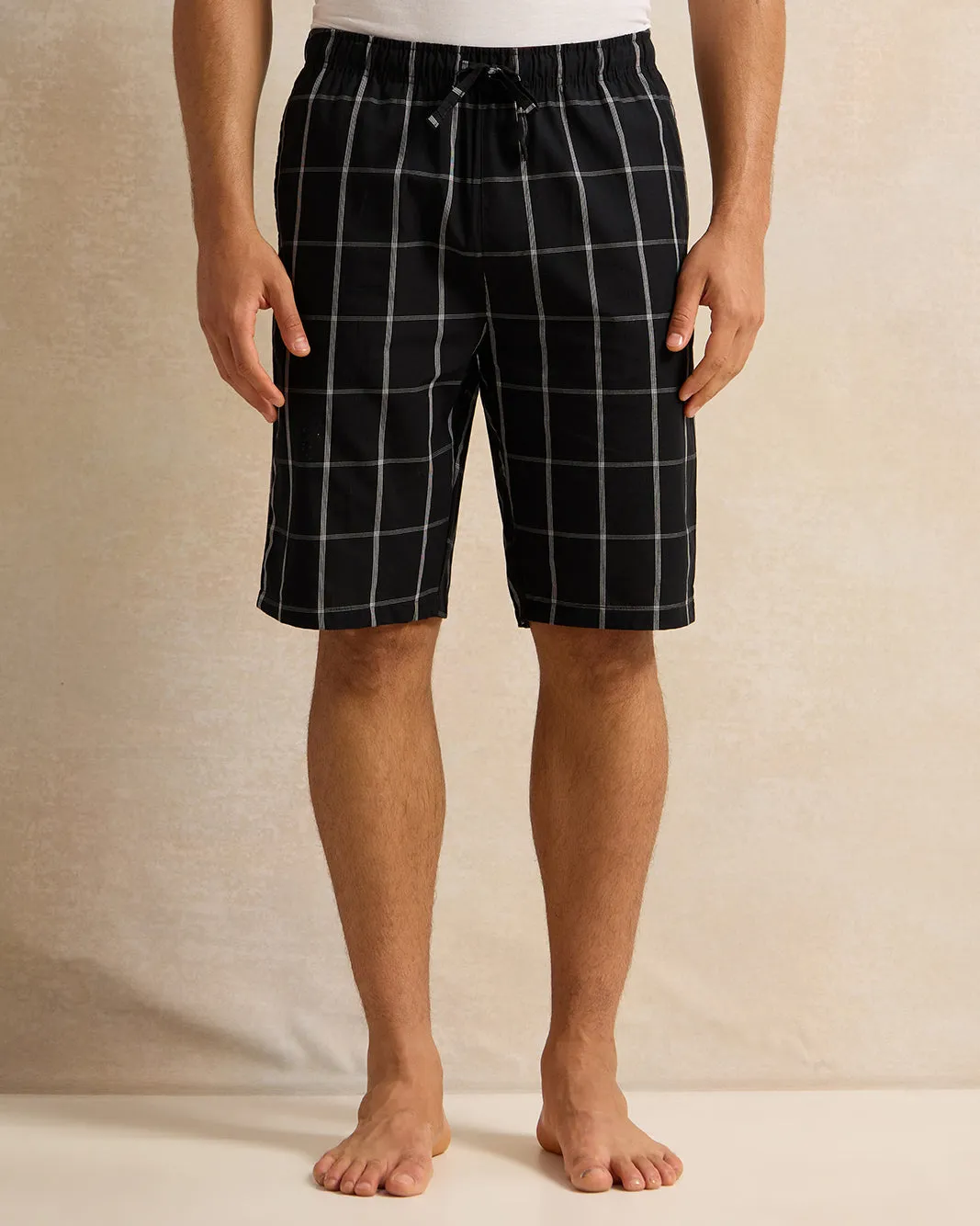Men Blue And Black Checkered Pyjama Set (2 Piece) sold by Redtag product image thumbnail 3