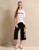 Senior Girls White Metallica Print T-Shirt sold by Redtag