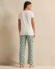 Women White And Green Printed Pyjama Set (2 Piece) sold by Redtag