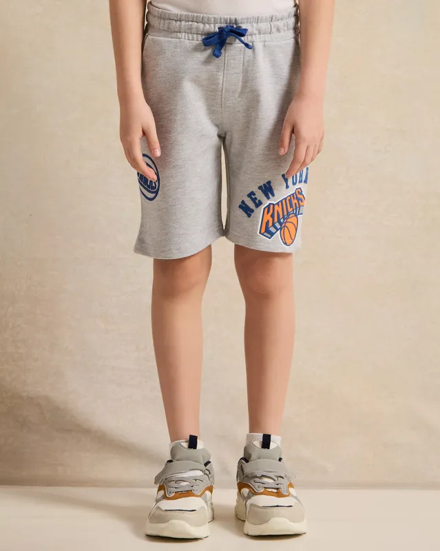 Boys Grey NY Knicks Shorts sold by Redtag