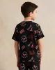 Boys Black Printed T-Shirt sold by Redtag