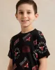 Boys Black Printed T-Shirt sold by Redtag