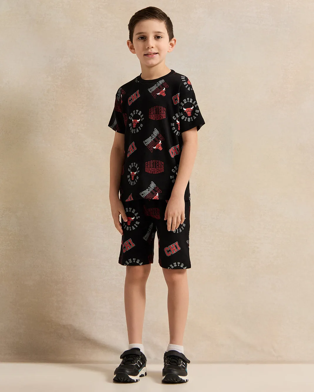 Boys Black Printed T-Shirt sold by Redtag product image thumbnail 2