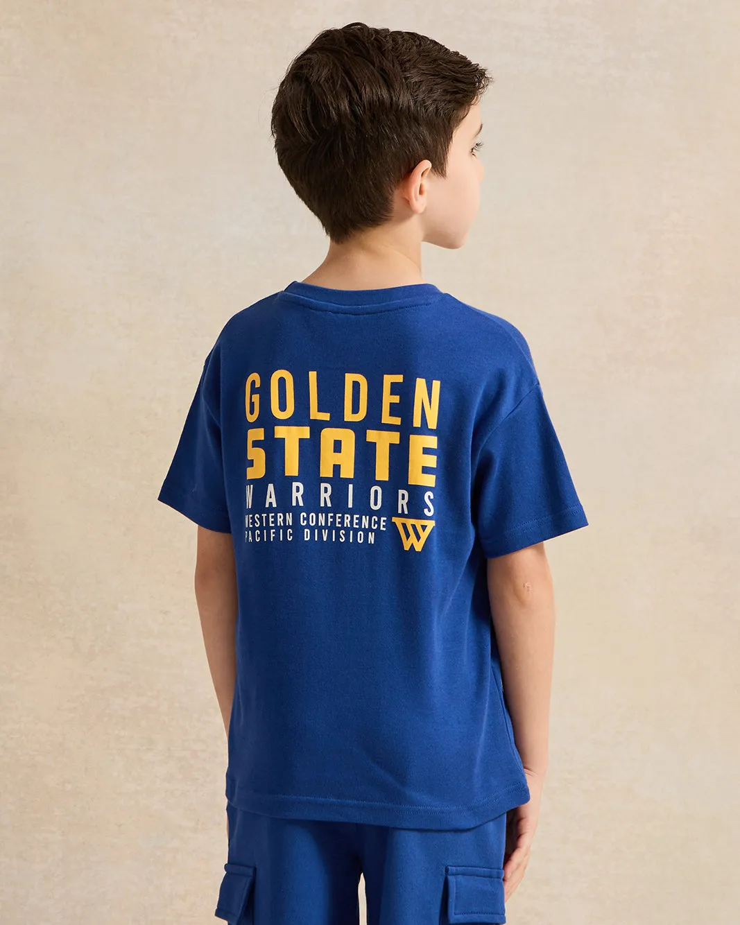 Boys Blue Printed T-Shirt sold by Redtag product image thumbnail 3