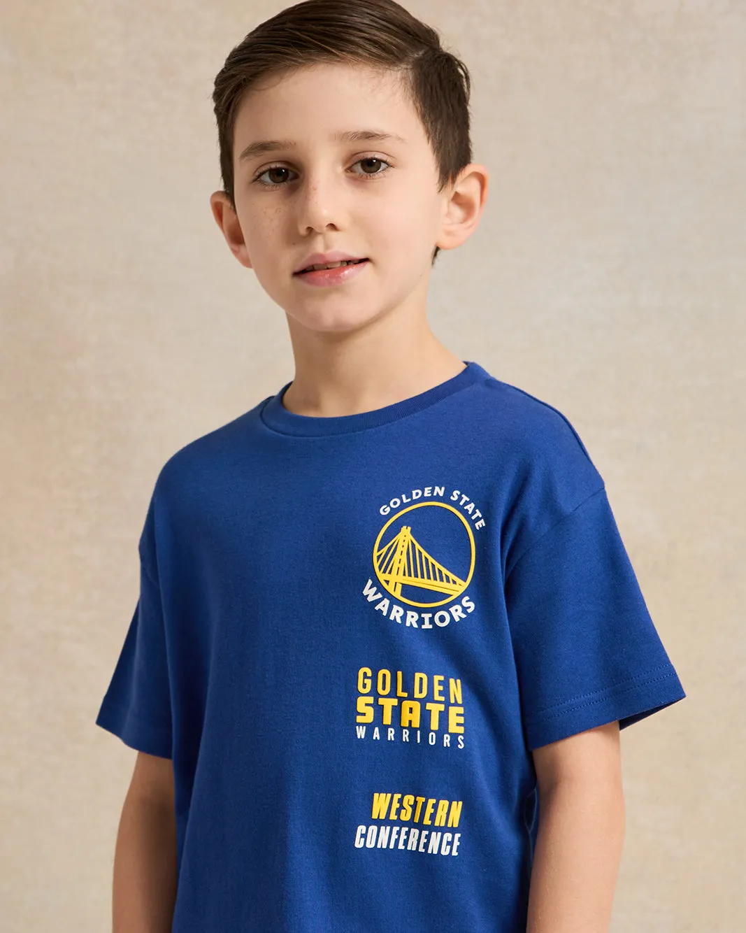 Boys Blue Printed T-Shirt sold by Redtag product image thumbnail 4