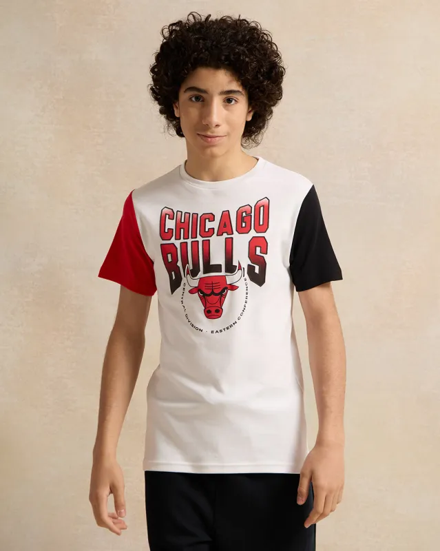 Senior Boys White Printed T-shirt sold by Redtag