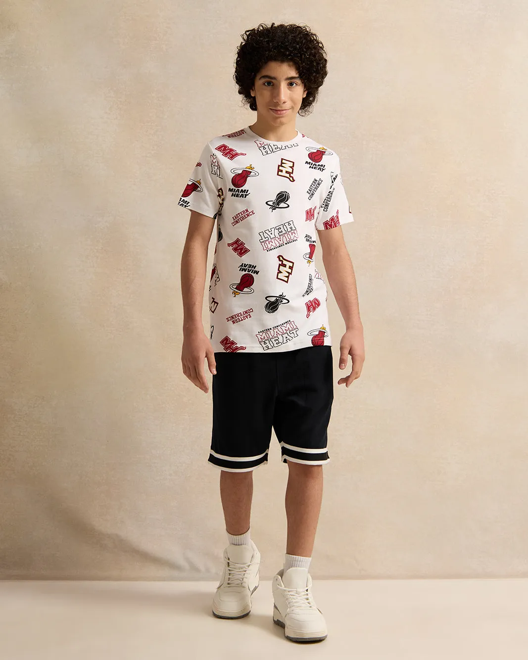 Senior Boys White Printed T-shirt sold by Redtag product image thumbnail 2