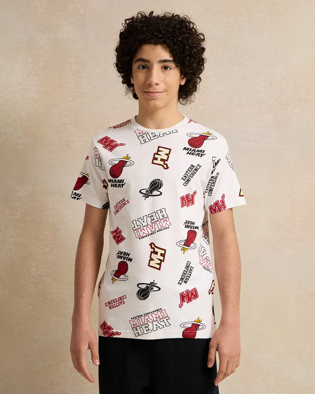 Senior Boys White Printed T-shirt sold by Redtag