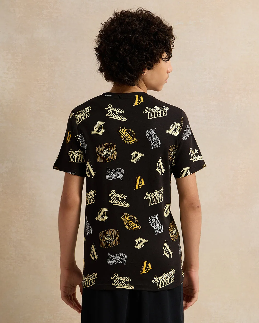 Senior Boys Black Printed T-shirt sold by Redtag product image thumbnail 3