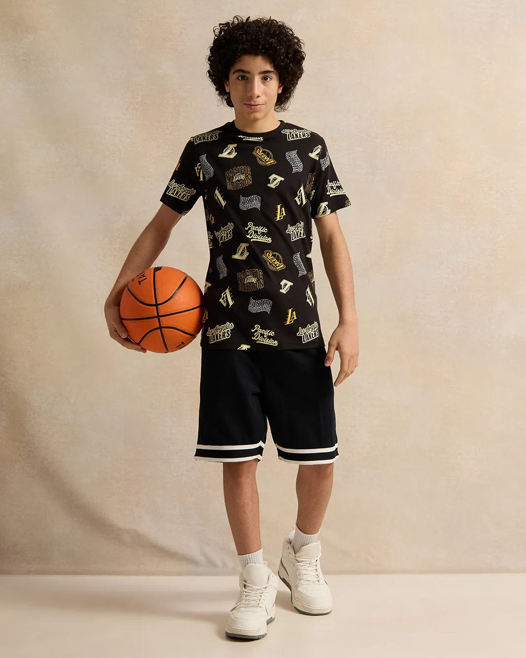 Senior Boys Black Printed T-shirt sold by Redtag product image thumbnail 2