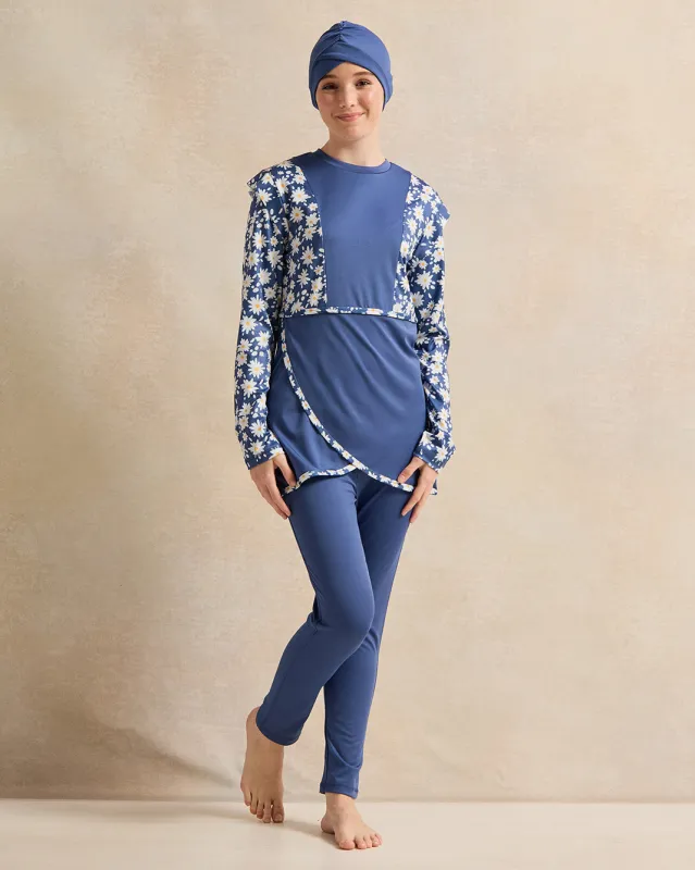 Senior Girls Navy Burkini With Leggings And Cap (3 Piece) sold by Redtag