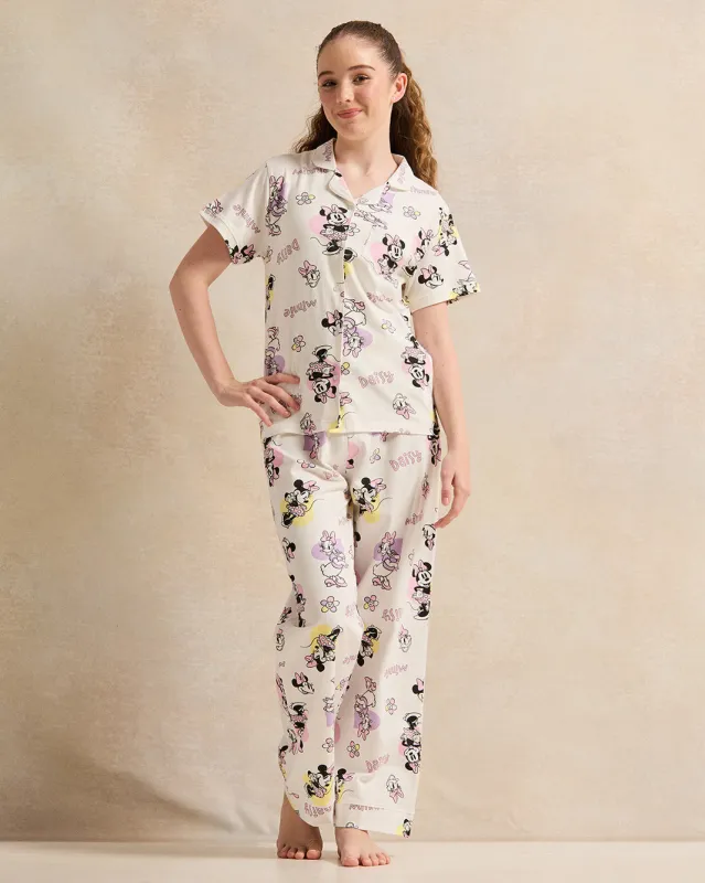 Senior Girls Minnie & Daisy Pyjama Set (2 Piece) sold by Redtag