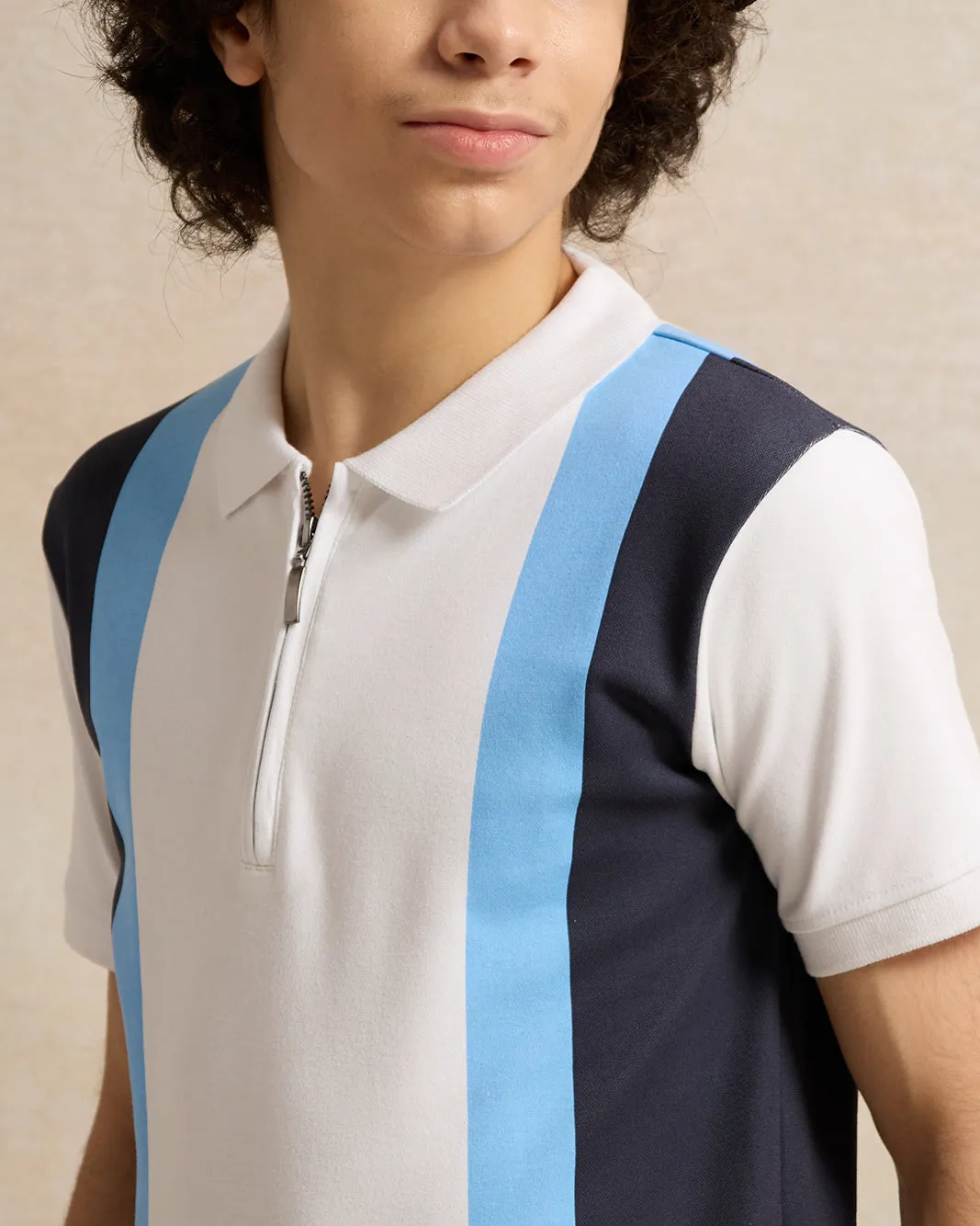Senior Boys White Cut And Sew Polo Shirt sold by Redtag product image thumbnail 4