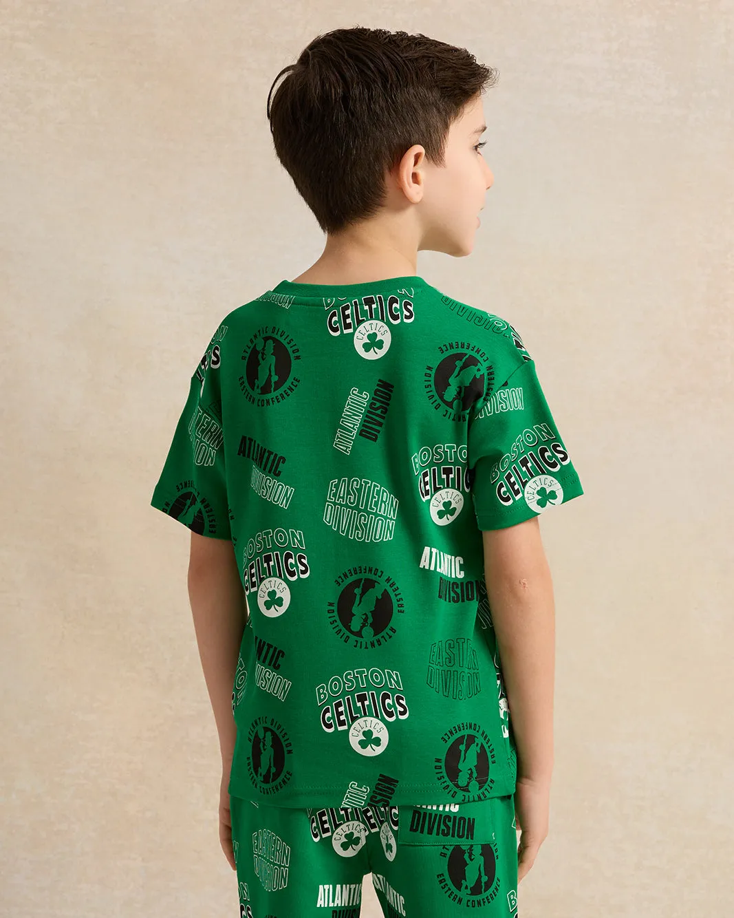 Boys Green Boston Celtics Printed T-Shirt sold by Redtag product image thumbnail 3