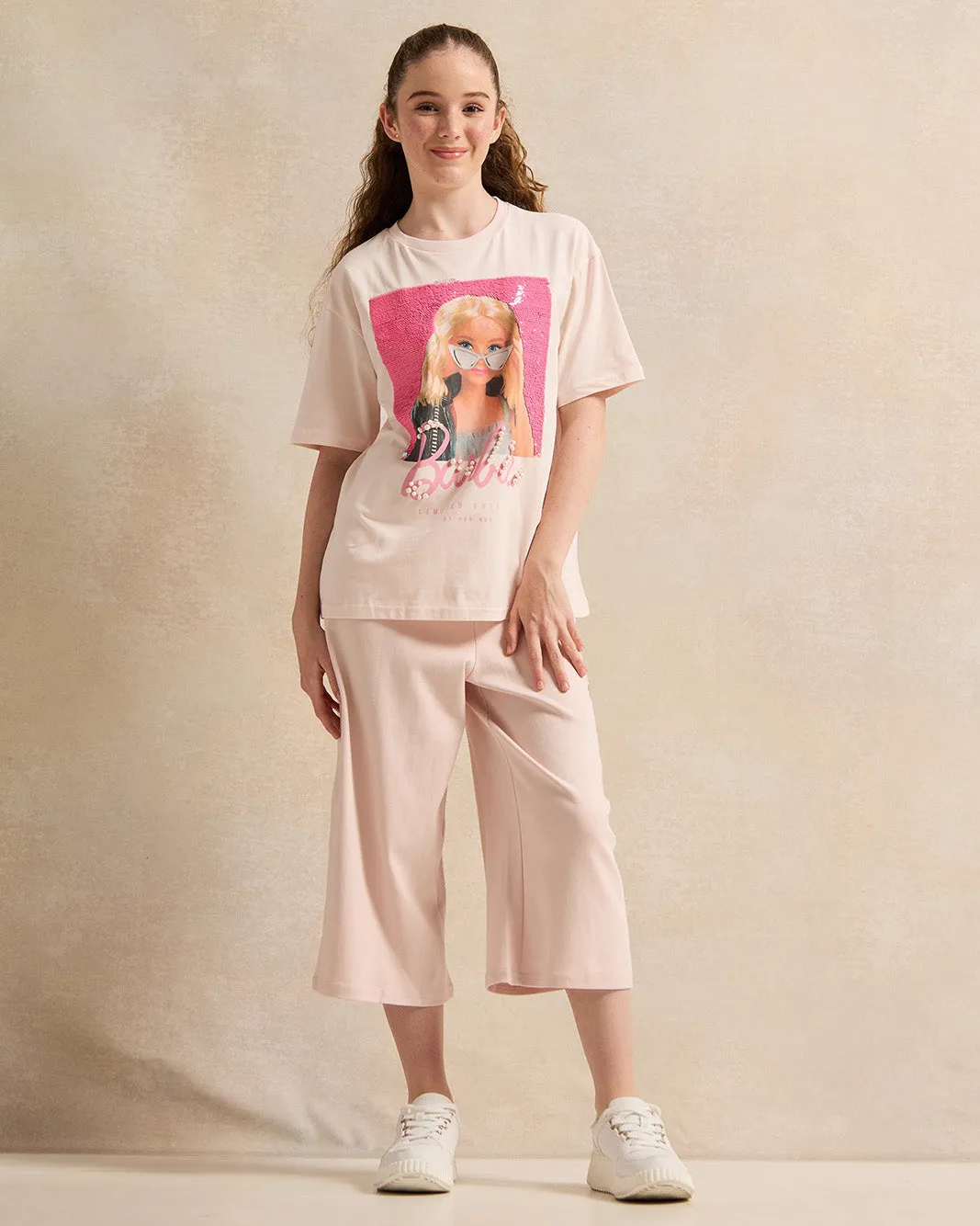 Senior Girls Pink Printed Wide Leg Pants sold by Redtag product image thumbnail 2
