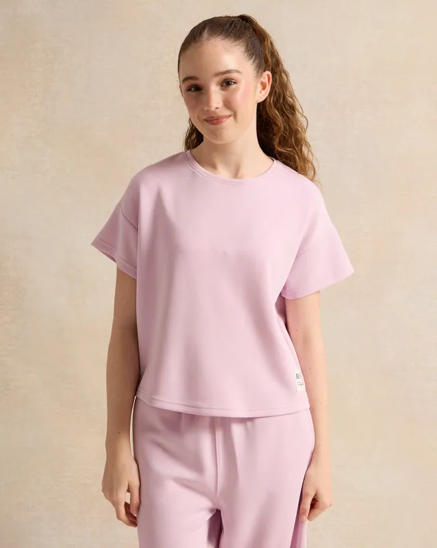 Senior Girls Lilac Plain Top sold by Redtag