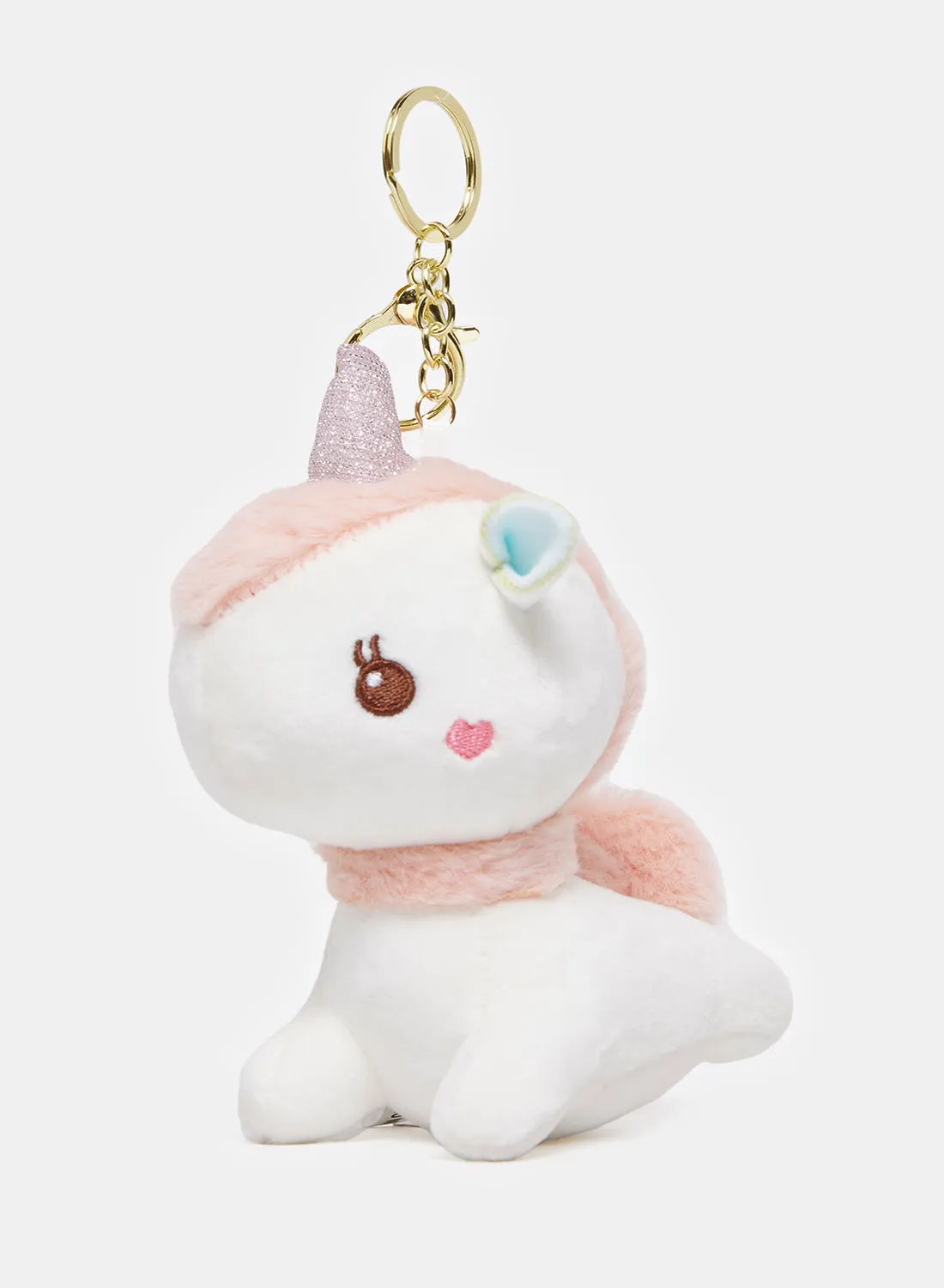 Women White Unicorn Key Ring sold by Redtag product image thumbnail 2
