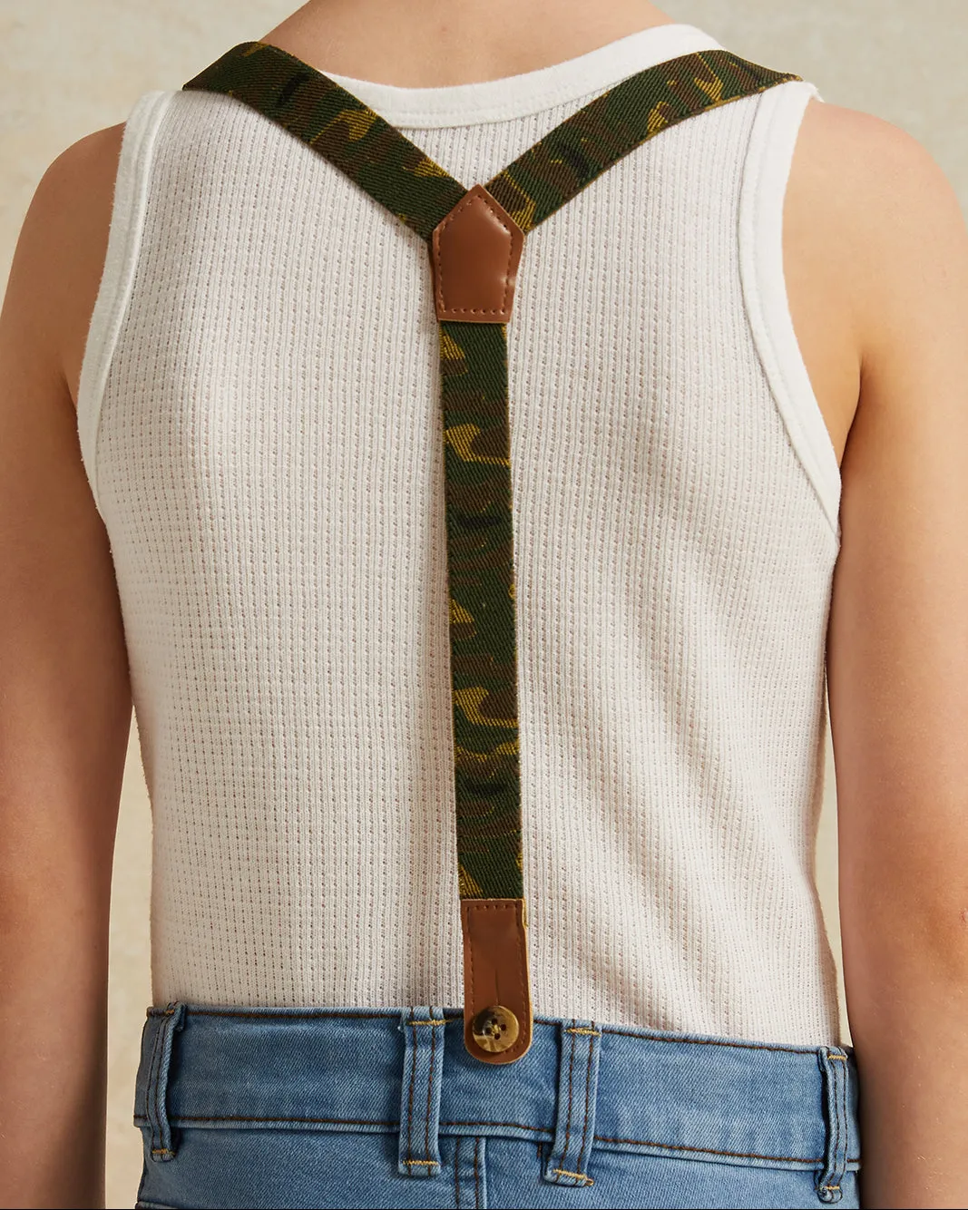 Boys Blue Embellished Jeans With Suspender sold by Redtag product image thumbnail 5