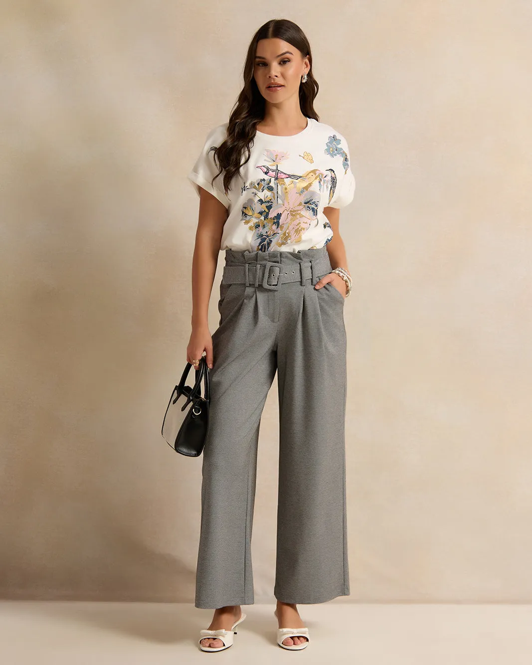 Women Ivory Embellished T-Shirt sold by Redtag product image thumbnail 2