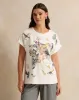 Women Ivory Embellished T-Shirt sold by Redtag
