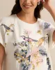 Women Ivory Embellished T-Shirt sold by Redtag
