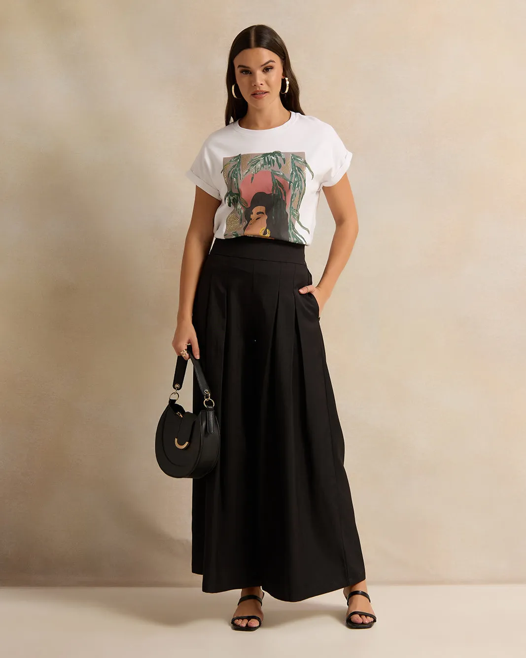 Women White Embellished T-Shirt sold by Redtag product image thumbnail 2