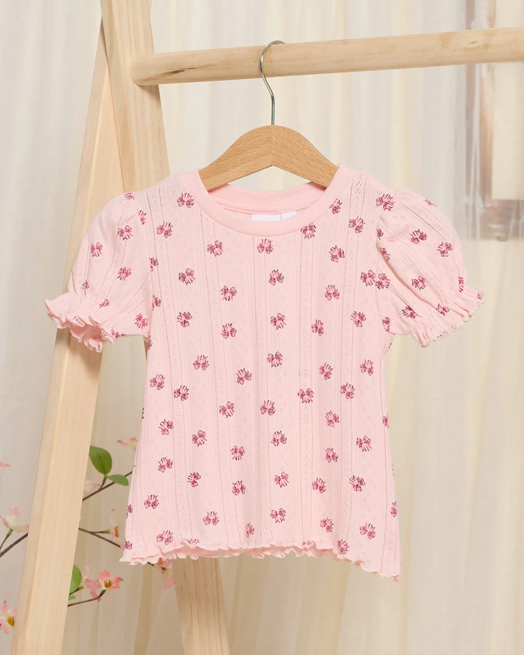 Infant Girls Pink Printed T-Shirt sold by Redtag