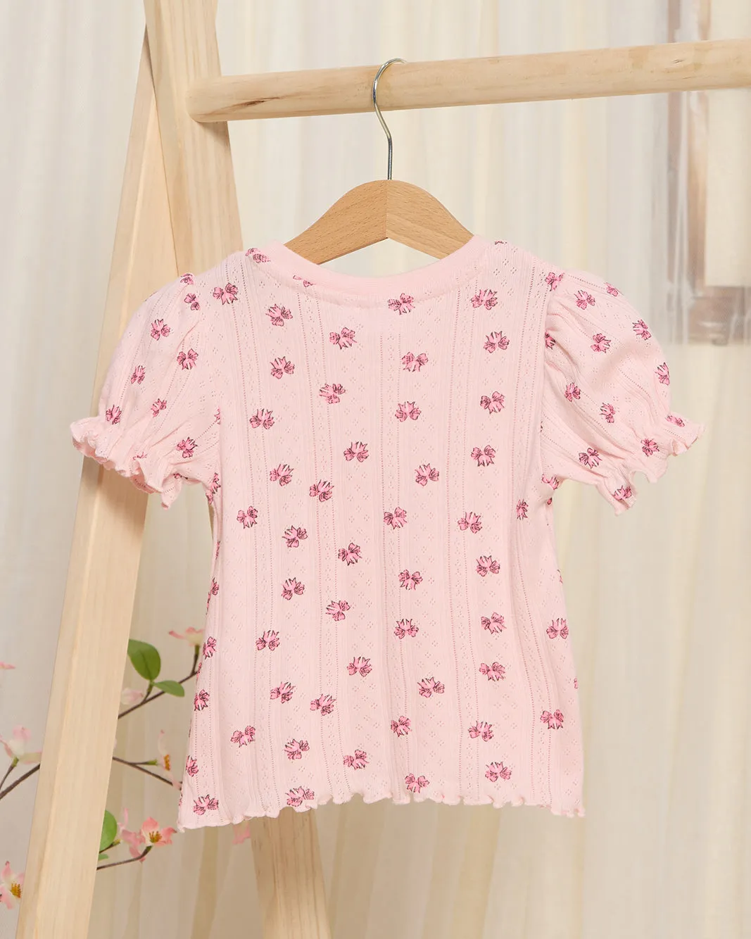 Infant Girls Pink Printed T-Shirt sold by Redtag product image thumbnail 4