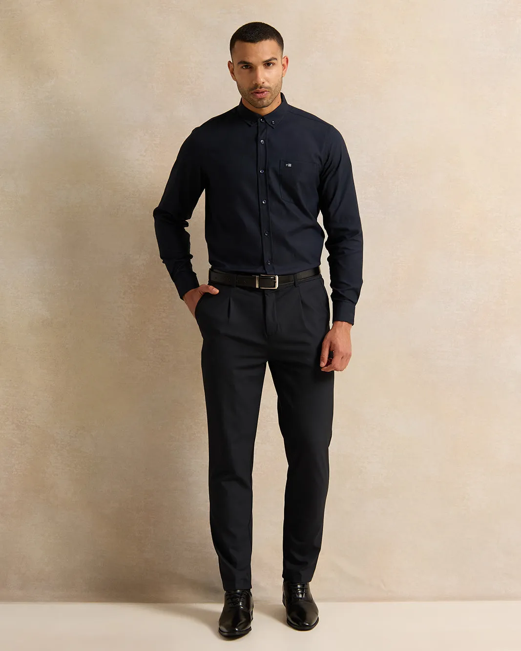Men Black Chino Pants sold by Redtag product image thumbnail 2