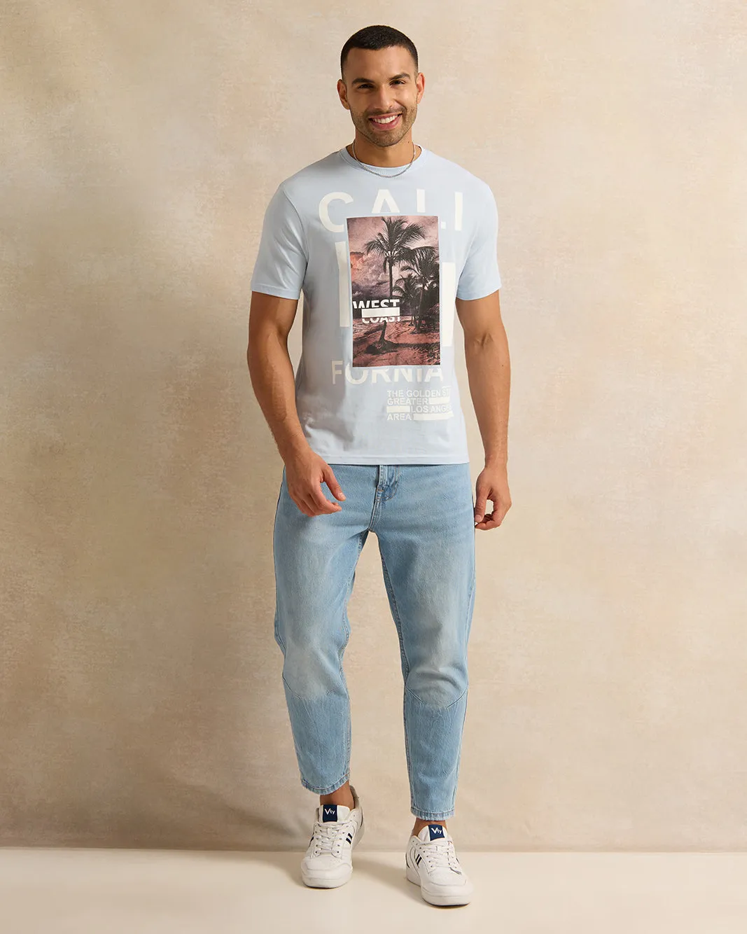 Men Blue Straight Fit Denim Jeans sold by Redtag product image thumbnail 2