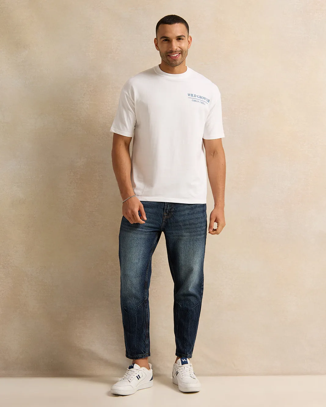 Men Blue Straight Fit Denim Jeans sold by Redtag product image thumbnail 2