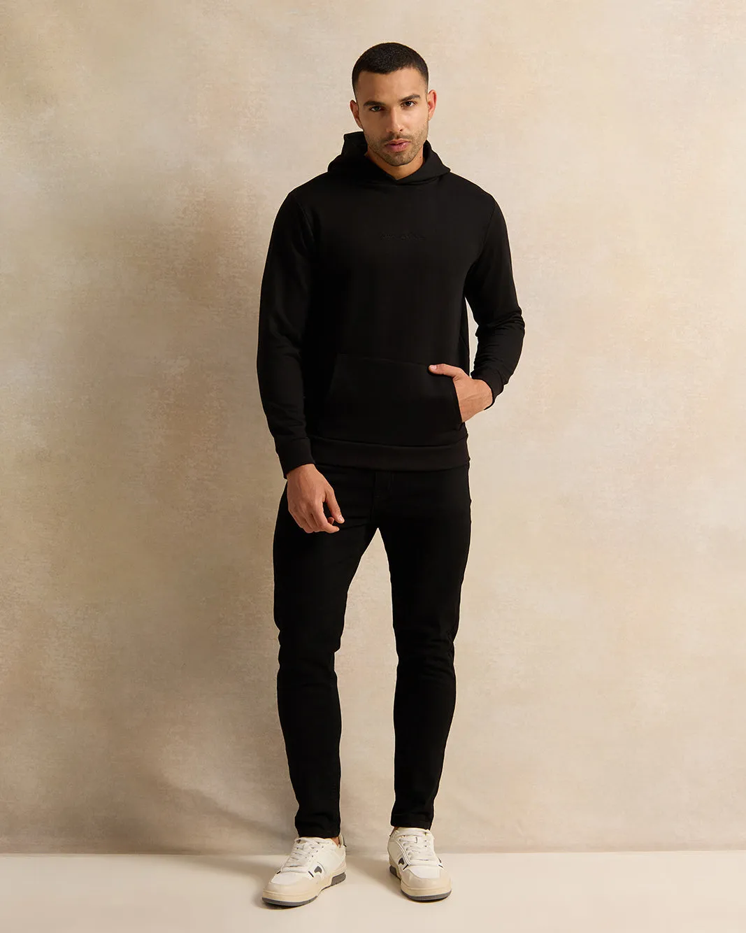 Men Black Basic Sweatshirt sold by Redtag product image thumbnail 2
