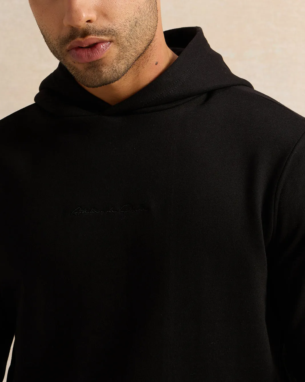 Men Black Basic Sweatshirt sold by Redtag product image thumbnail 4