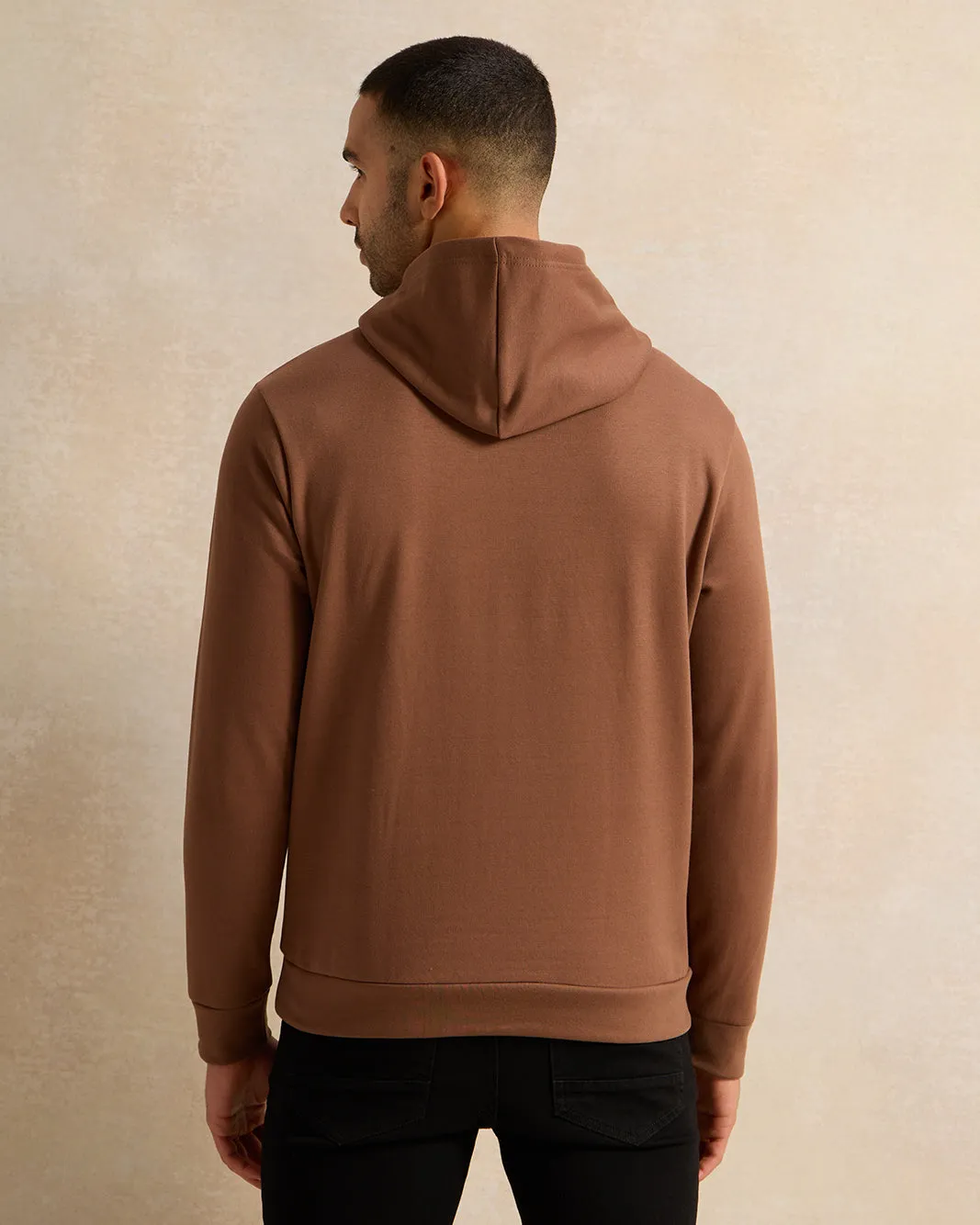 Men Brown Basic Sweatshirt sold by Redtag product image thumbnail 3