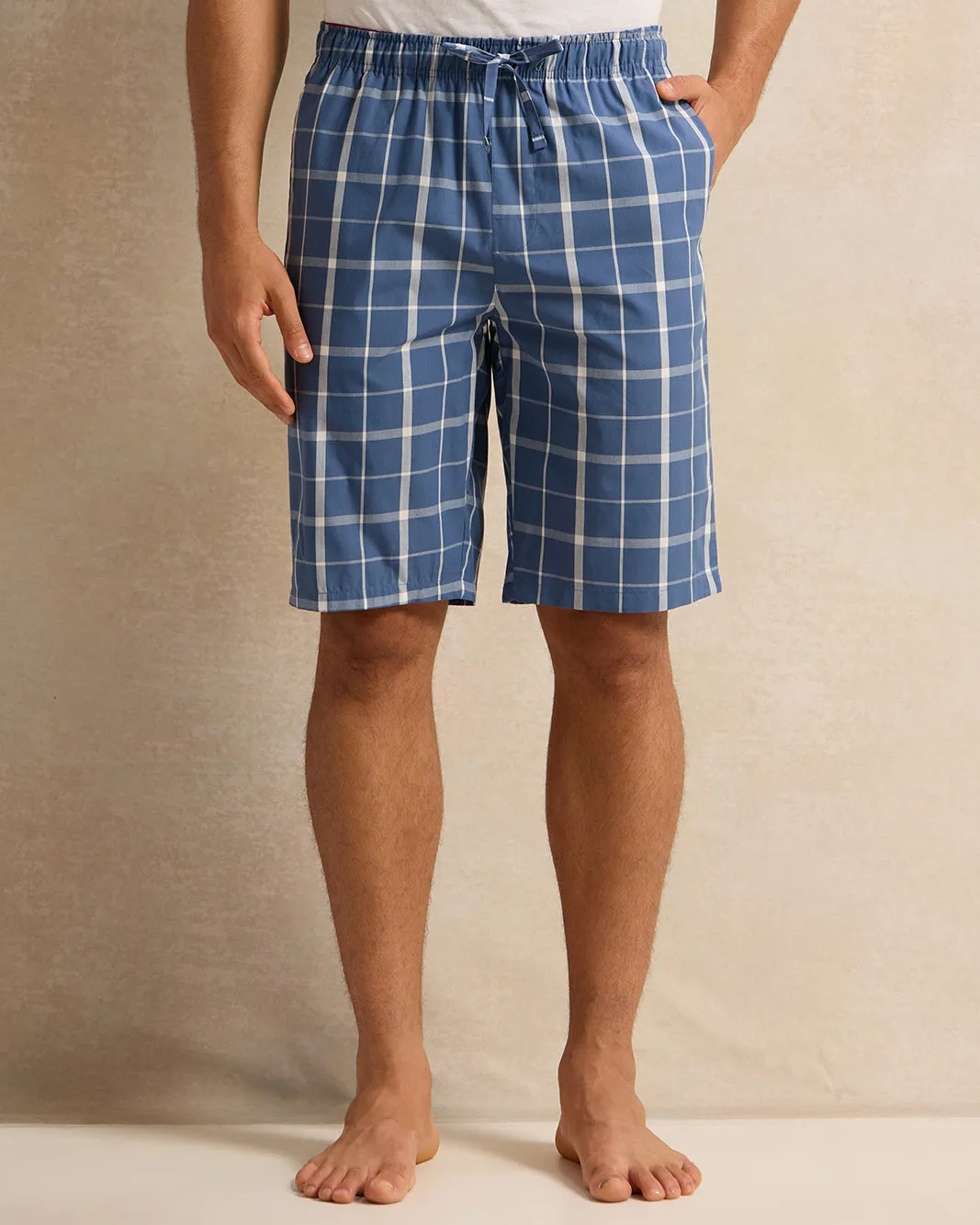 Men Black And Blue Checkered Pyjama Set (2 Piece) sold by Redtag product image thumbnail 3