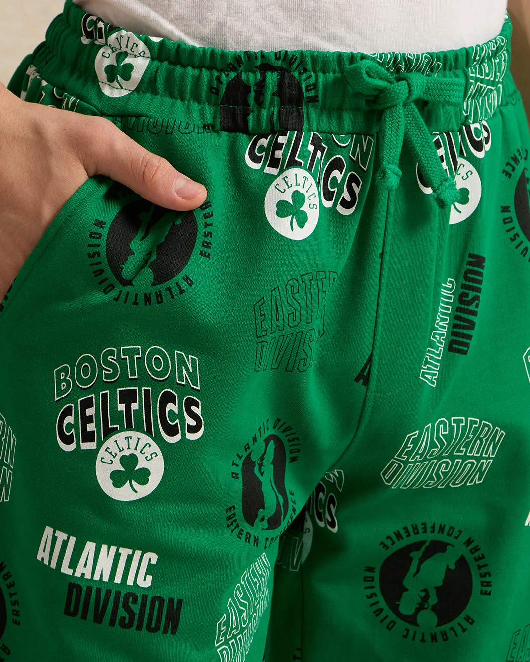 Senior Boys Green Boston Celtics Shorts sold by Redtag product image thumbnail 4