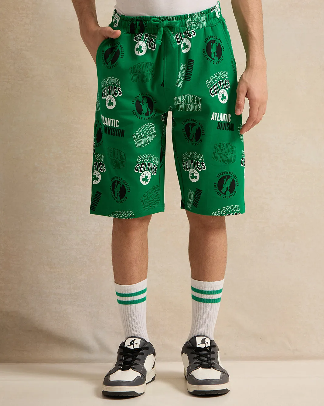 Senior Boys Green Boston Celtics Shorts sold by Redtag