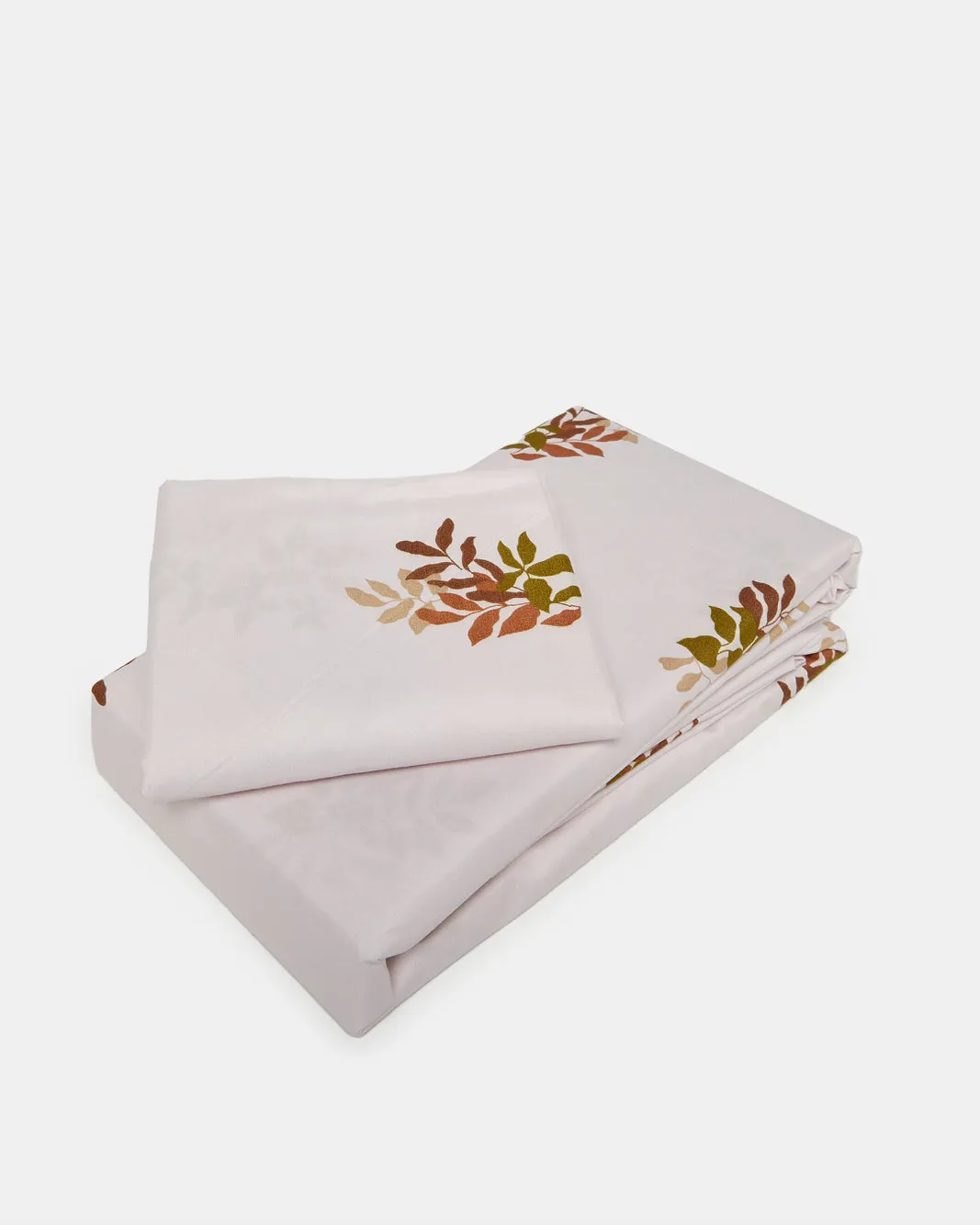 Beige Floral Printed Flat Sheet (Single Size) sold by Redtag product image thumbnail 2