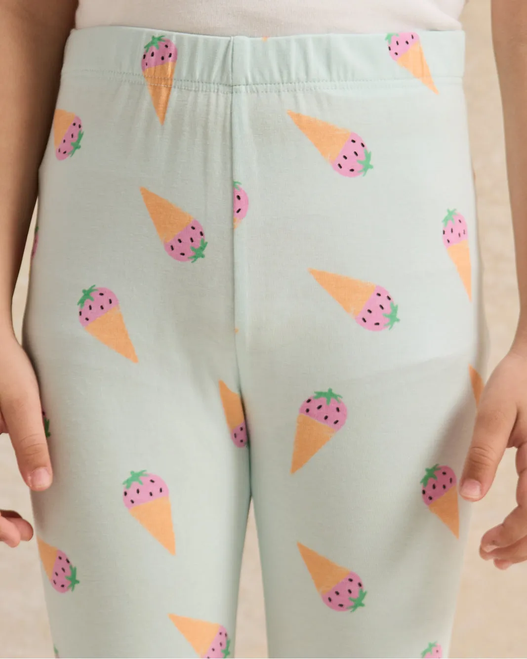 Girls Blue Printed Leggings sold by Redtag product image thumbnail 4