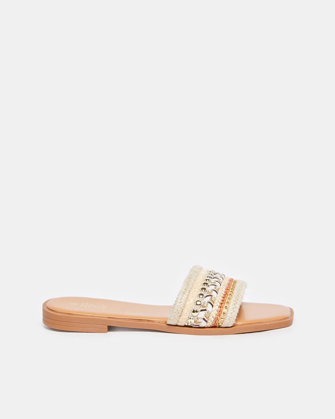 Women Beige Embellished Mule sold by Redtag