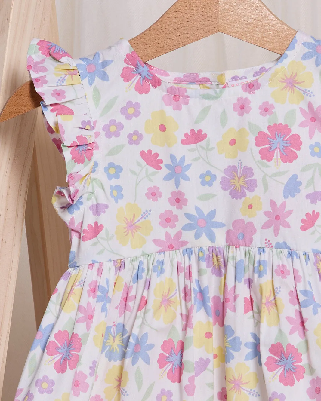 Infant Girls White Floral All Over Print Dress sold by Redtag product image thumbnail 2